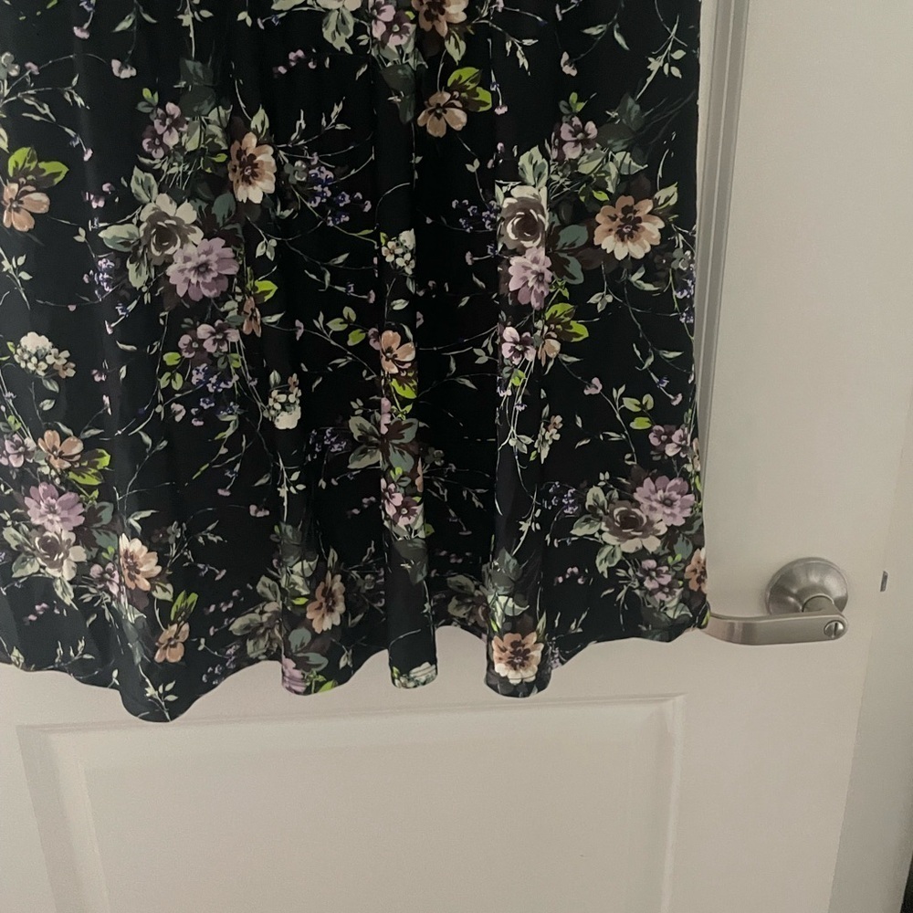 Torrid Scoop Wireless Long Length Scoop Neck Floral One Piece Swim Dress 5X - Picture 9 of 9